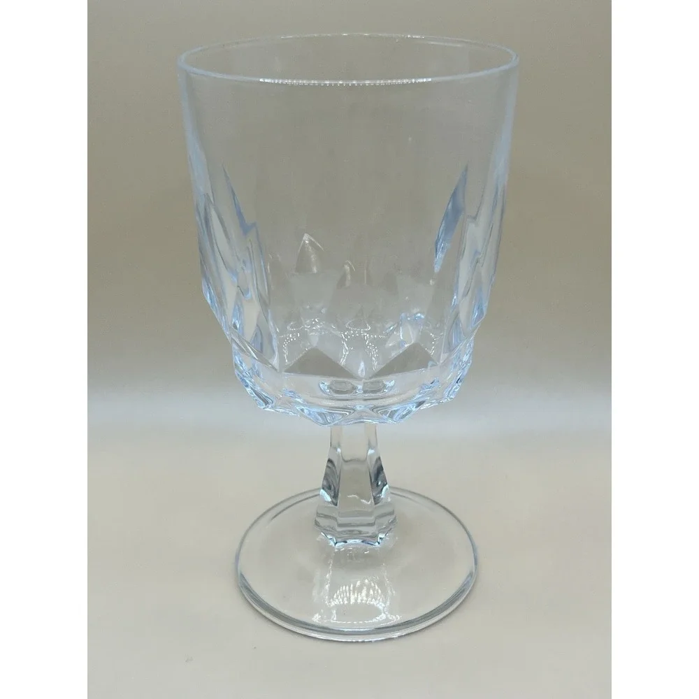 Set of 4 Arcoroc Artic Clear Glass Pedestal Wine Glasses‎ Dessert Cups 5.75